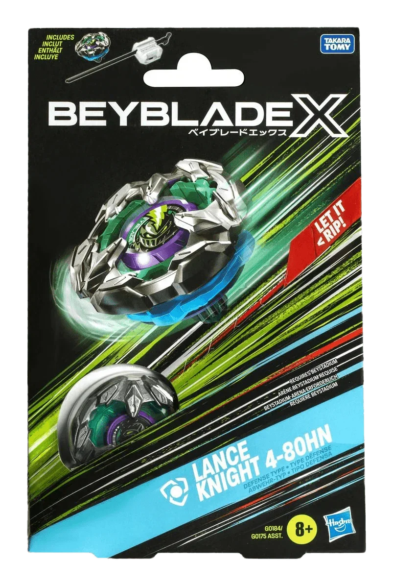 Beyblade X - Starter Pack Top and Launcher - Lance Knight 4-80HN Beyblade X - Starter Pack Top and Launcher - Lance Knight 4-80HN