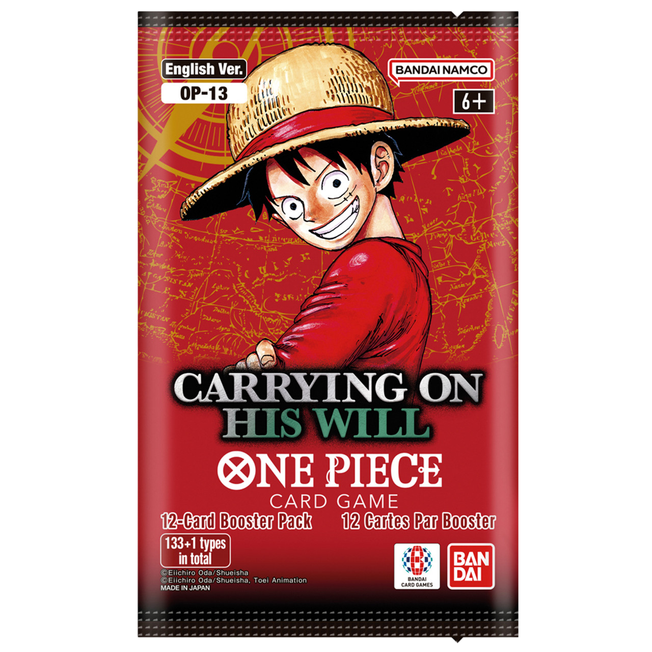 One Piece TCG - Carrying On His Will (OP-13) - Display Case (12x Booster Boxes) One Piece TCG - Carrying On His Will (OP-13) - Display Case (12x Booster Boxes)