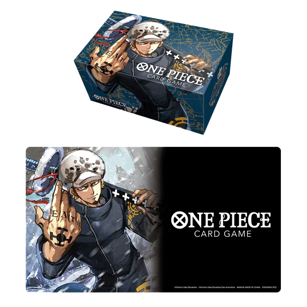 One Piece TCG - Playmat and Storage Box Set - Trafalgar Law One Piece TCG - Playmat and Storage Box Set - Trafalgar Law