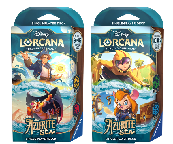 Disney - Lorcana TCG - Azurite Sea - Starter Deck Bundle Disney - Lorcana TCG - Azurite Sea - Starter Deck Bundle