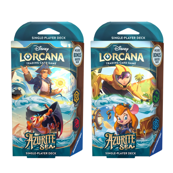 Disney - Lorcana TCG - Azurite Sea - Starter Deck Bundle Disney - Lorcana TCG - Azurite Sea - Starter Deck Bundle