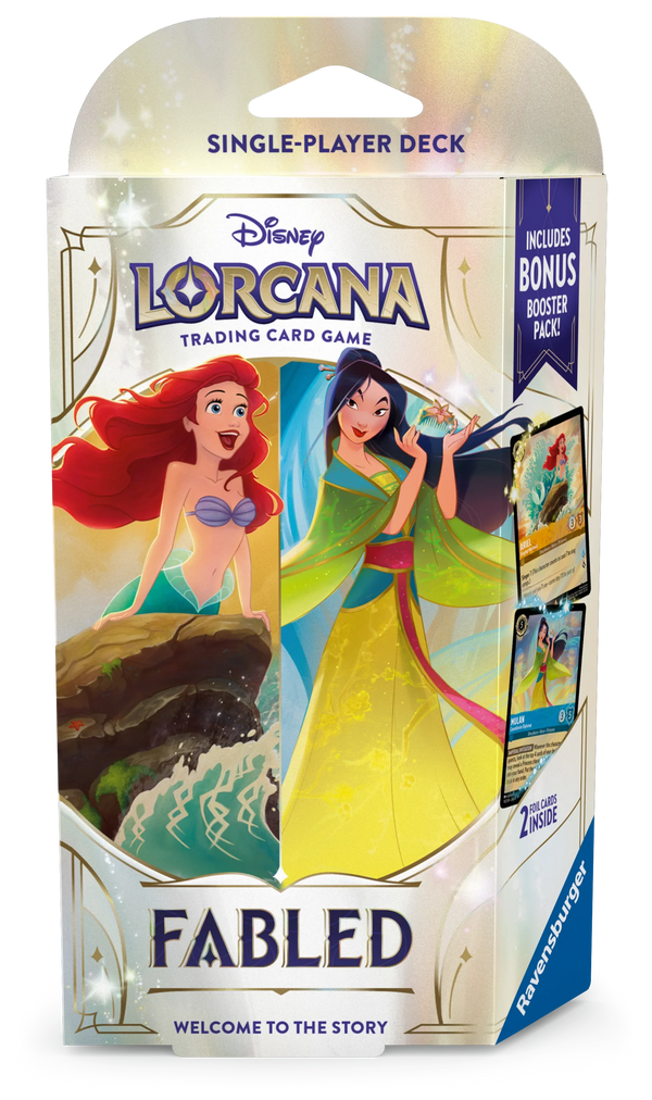Disney - Lorcana TCG - Fabled - Starter Deck - Ariel and Mulan Disney - Lorcana TCG - Fabled - Starter Deck - Ariel and Mulan