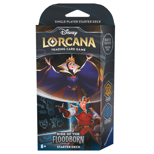 Disney - Lorcana TCG - Rise of the Floodborn - Starter Deck - Amber and Sapphire Disney - Lorcana TCG - Rise of the Floodborn - Starter Deck - Amber and Sapphire
