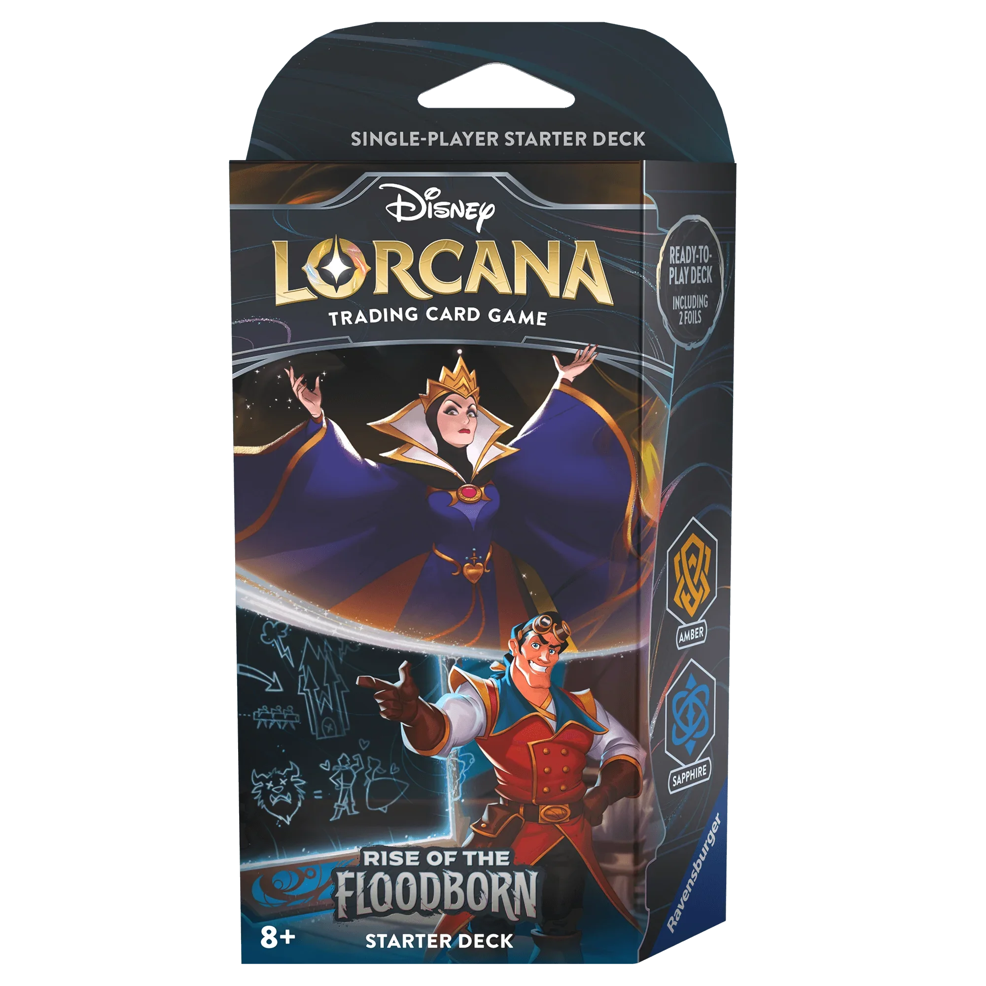Disney - Lorcana TCG - Rise of the Floodborn - Starter Deck - Amber and Sapphire Disney - Lorcana TCG - Rise of the Floodborn - Starter Deck - Amber and Sapphire