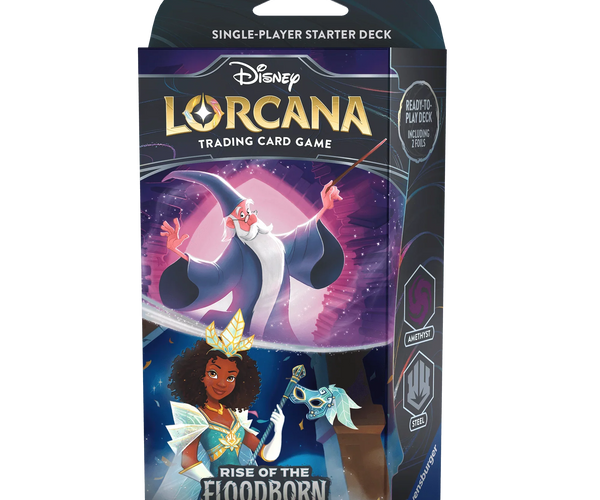 Disney - Lorcana TCG - Rise of the Floodborn - Starter Deck - Amethyst and Steel Disney - Lorcana TCG - Rise of the Floodborn - Starter Deck - Amethyst and Steel