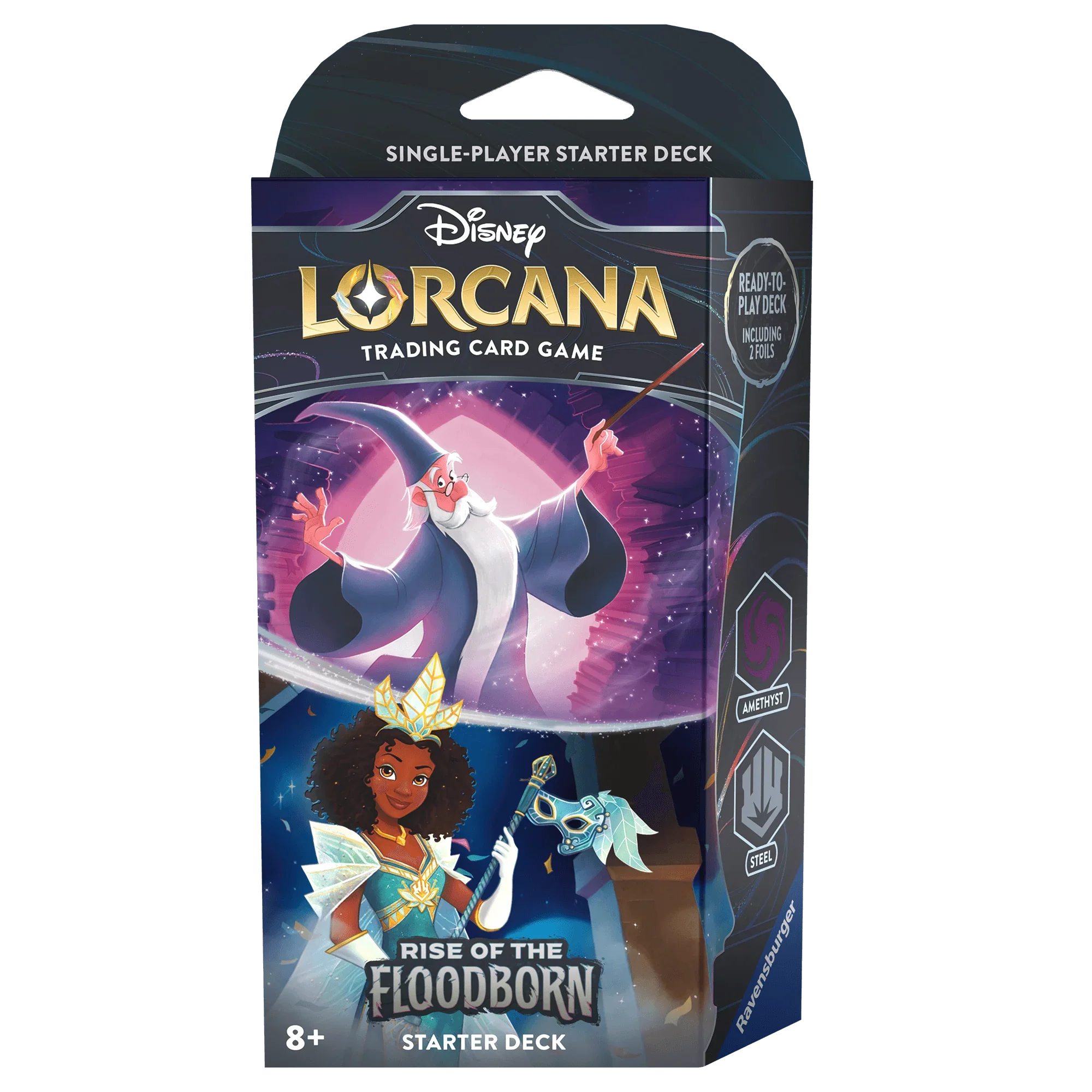 Disney - Lorcana TCG - Rise of the Floodborn - Starter Deck - Amethyst and Steel Disney - Lorcana TCG - Rise of the Floodborn - Starter Deck - Amethyst and Steel