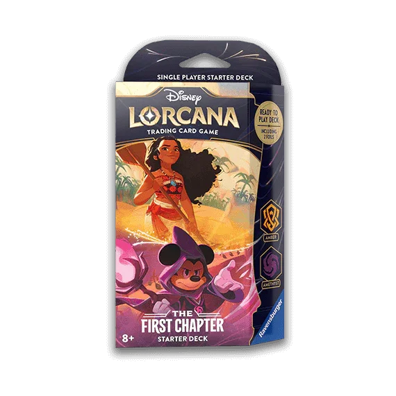 Disney - Lorcana TCG - The First Chapter - Starter Deck - Sorcerer Mickey & Moana Disney - Lorcana TCG - The First Chapter - Starter Deck - Sorcerer Mickey & Moana