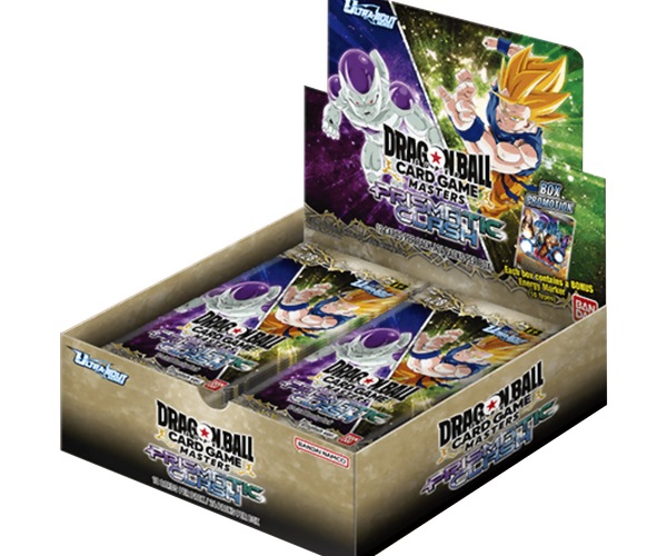 Dragon Ball Super CG Masters - Ultra-Bout Series Set 01 - Prismatic Clash (B28) - Booster Box (24x Packs) Dragon Ball Super CG Masters - Ultra-Bout Series Set 01 - Prismatic Clash (B28) - Booster Box (24x Packs)