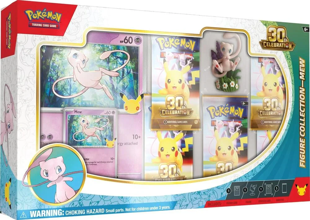 Pokemon - Mega Evolution - 30th Celebration - Mew - Figure Collection Box Pokemon - Mega Evolution - 30th Celebration - Mew - Figure Collection Box